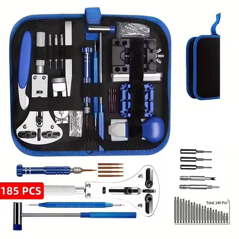 Main product image of 185 Piece Watch Repair and Watchmaker Tool Kit