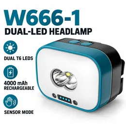 Product image of W666 1 Hands-Free LED Headlamp, 10W, 4000mAh, Type C Rechargeable