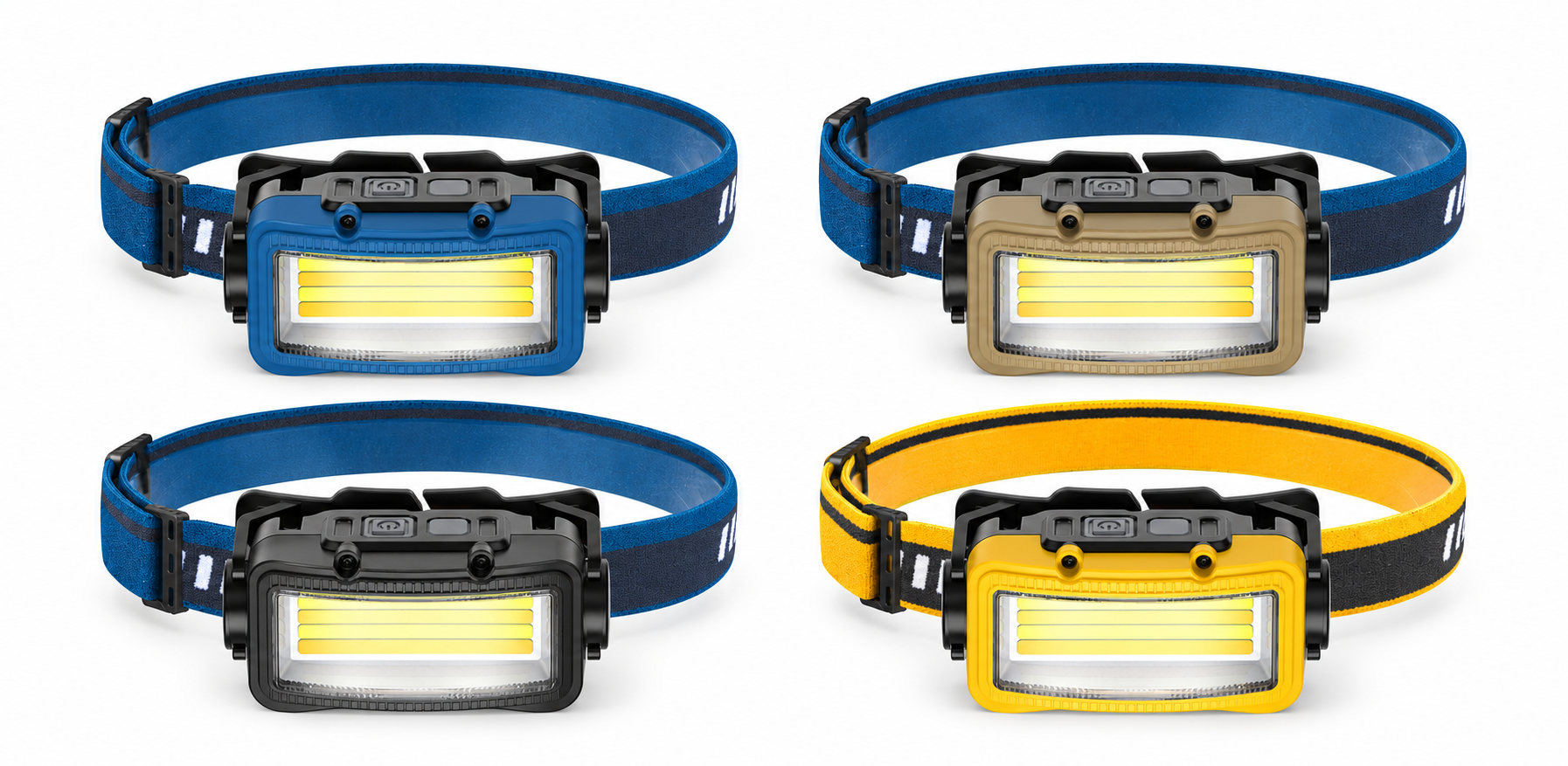 Main product image of W6103A Rechargeable LED Headlamp, Motion Sensor, 590LM, 1800mAh 18650, USB-C