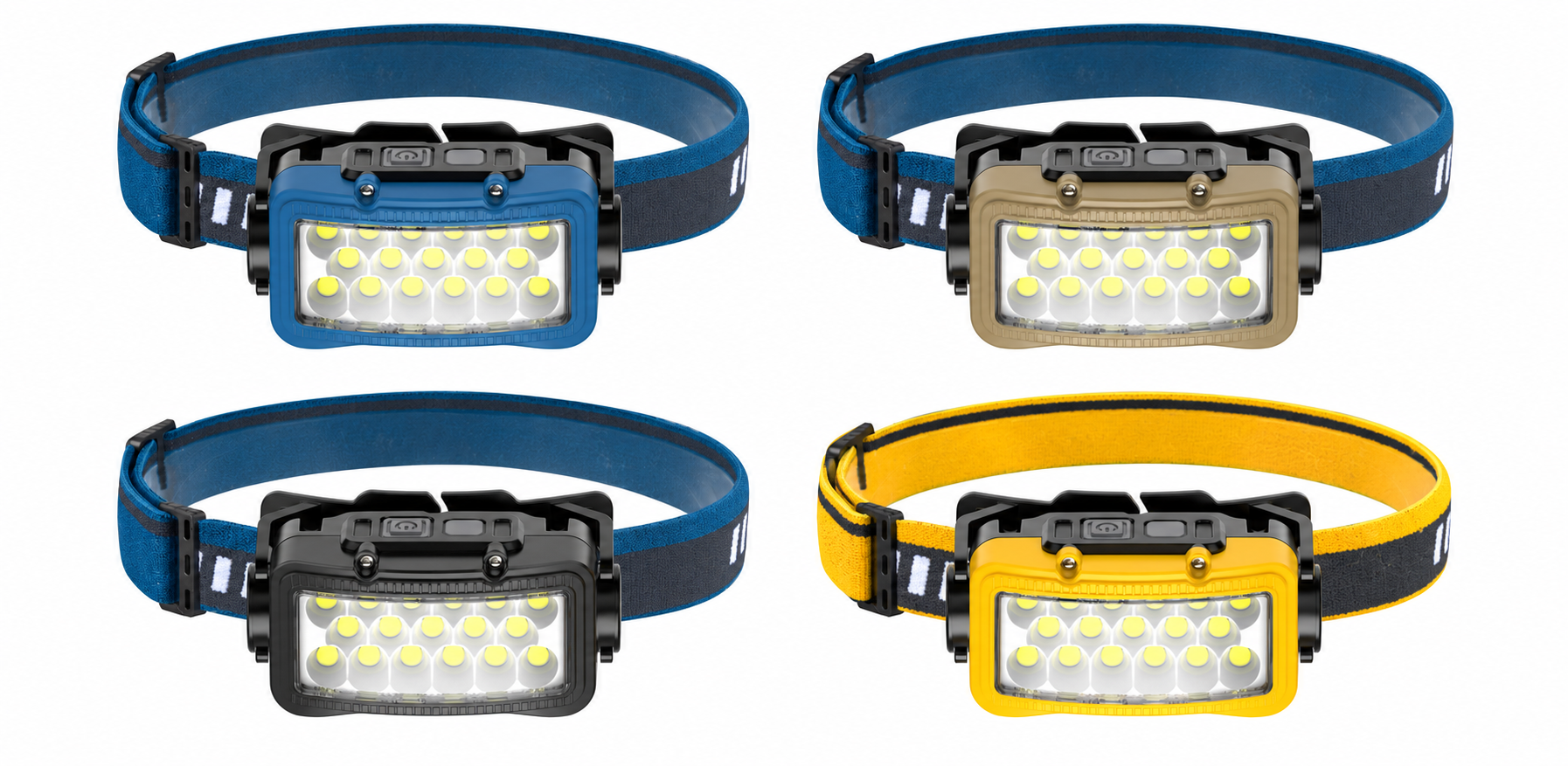 Main product image of W6105A Rechargeable COB LED Headlamp, 500LM, Motion Sensor, USB-C, 1800mAh