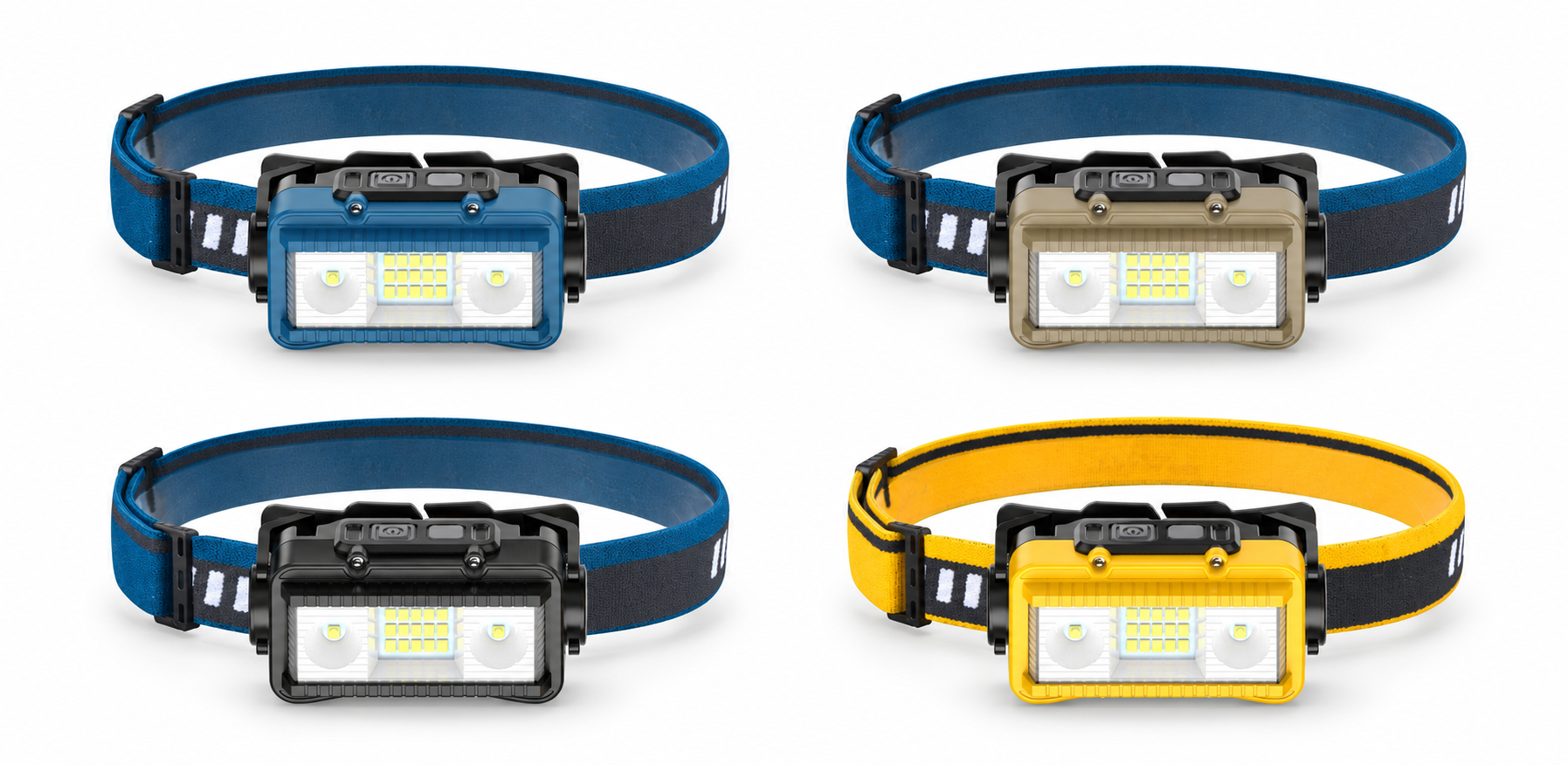 Main product image of W6123A Rechargeable LED Headlamp, 2400LM, Motion Sensor, 1800mAh