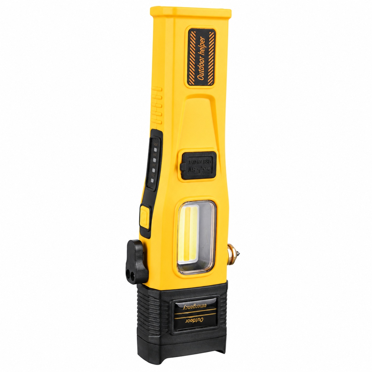 Main product image of W5215 Portable Flashlight, Power Bank, Battery Display, Type C, Strobe, SOS, 390lm