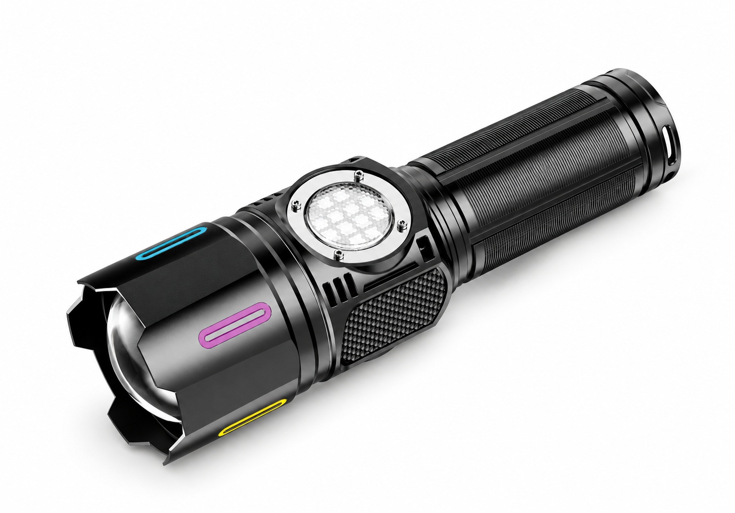 Main product image of W5253B Portable Flashlight, USB-C, Aluminum, 2000lm, Strobe SOS