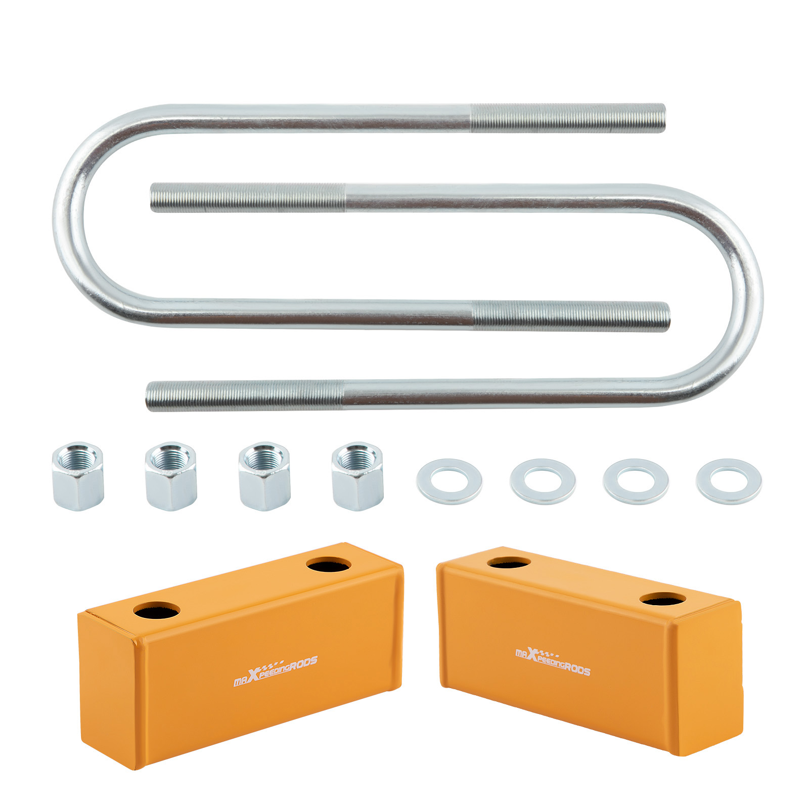 Main product image of 3 inch Rear Lowering Kit, Blocks, U-Bolts for Chevy C10, C1000 2WD 1960-1972