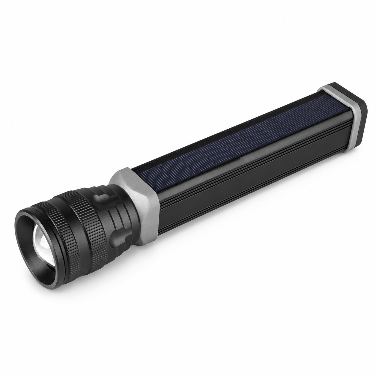 Main product image of W562 Solar Rechargeable LED Flashlight, 500LM, 2000mAh Power Bank