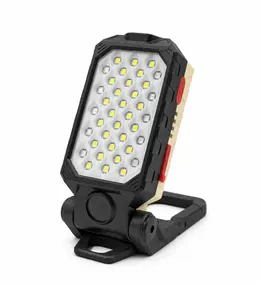 Product image of W598B Rechargeable LED Flashlight, Magnetic Base, Hook, Red/Blue Modes