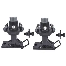 Product image of Pair 6x5.5 Lug Shipping Container Wheels with Bolt-on Spindle Kit