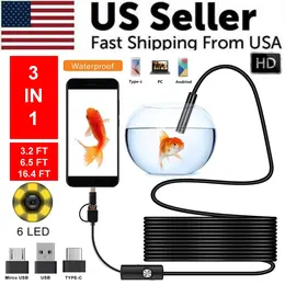 Product image of 5M 8mm USB Endoscope Camera with 6 LEDs for Android
