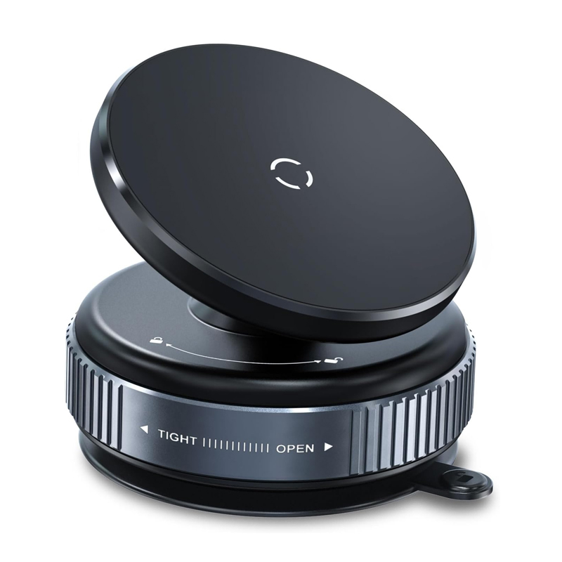 Main product image of Car Phone Holder, 360-Degree Adjustable, Vacuum Suction, 20 Magnets