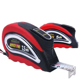 Product image of 5m Self-Locking Rubber Coated Steel Tape Measure, Red/White