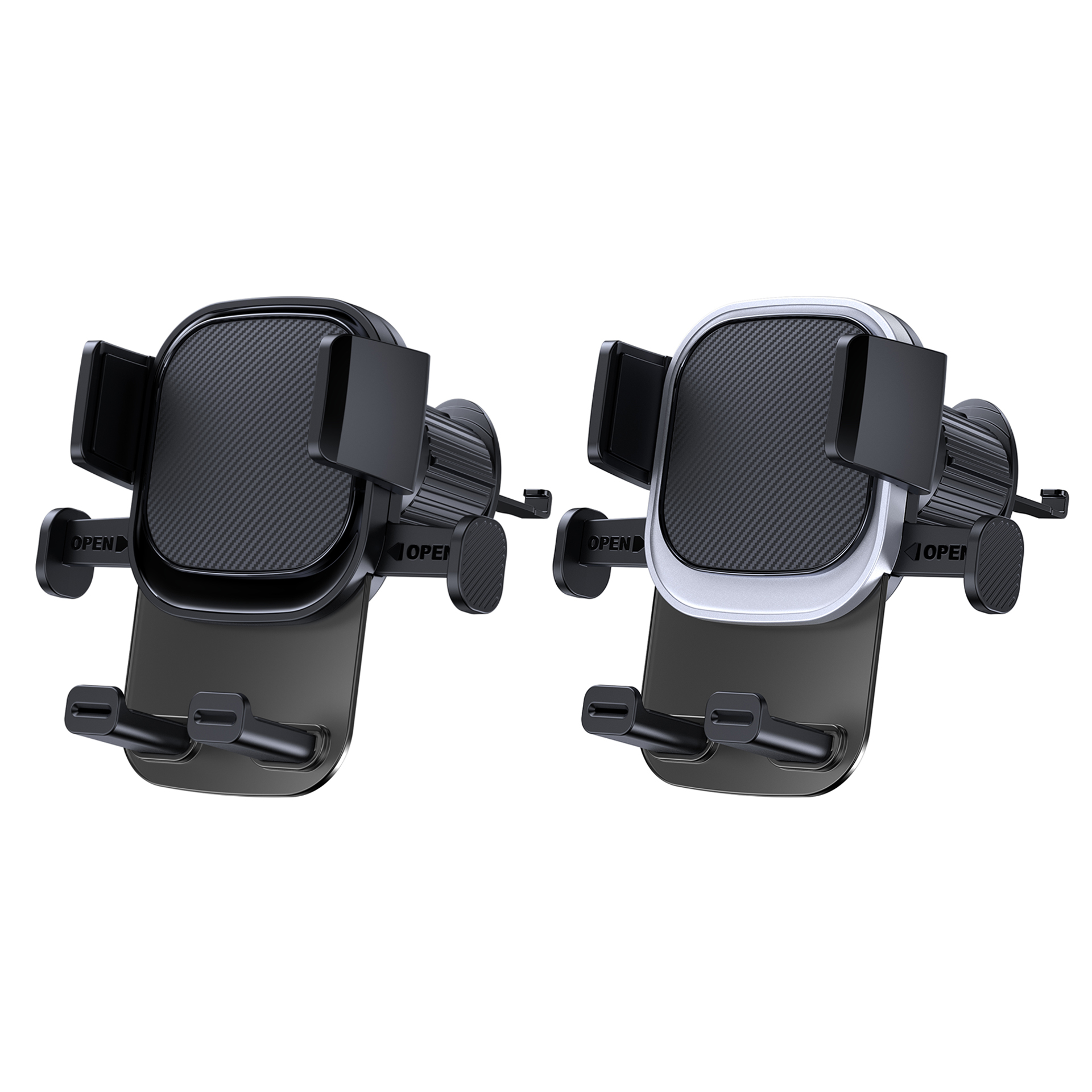 Main product image of Car Mobile Phone Air Vent Mount, Black/Silver Plastic