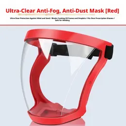 Product image of Protective Mask with Red Frame and Transparent Visor
