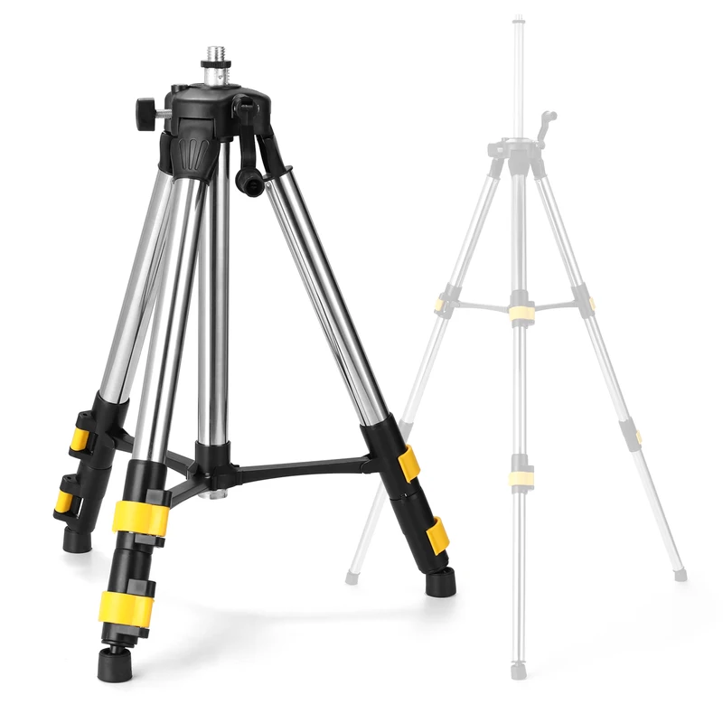 Main product image of 1.2M Stainless Steel Tripod Stand for Laser Level with Bubble Level