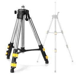 Product image of 1.2M Stainless Steel Tripod Stand for Laser Level with Bubble Level