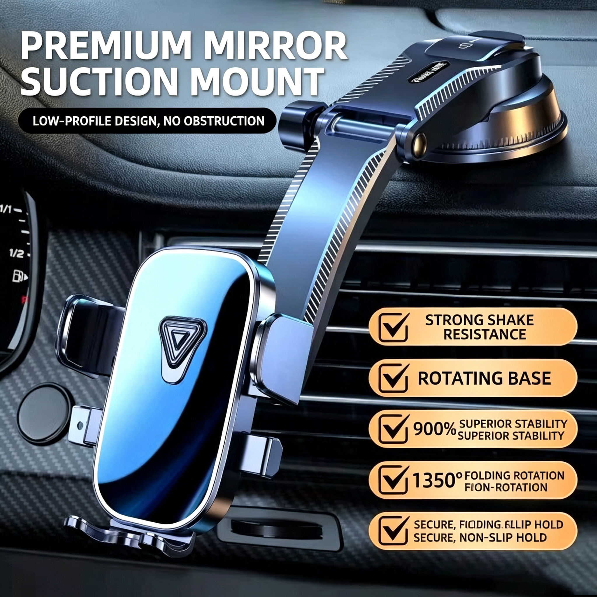 Main product image of Dashboard Windshield Suction Cup Phone Mount