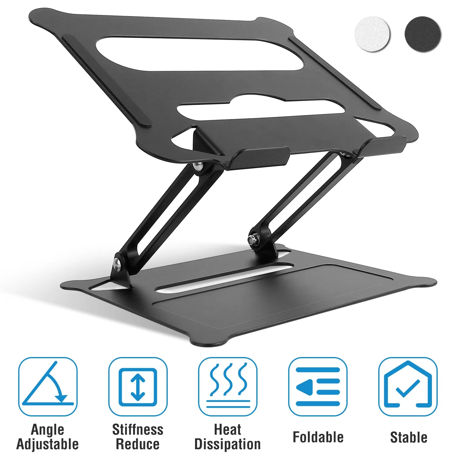 Main product image of Aluminum Laptop Stand, Adjustable Angle, Heat Vent