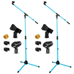 Product image of 5 Core Tripod Mic Stand with Boom Arm, 2 Pcs, 18 to 72 Inches Adjustable