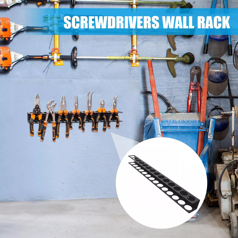 Main product image of Wall Mount Screwdriver Rack, 14-Tool Capacity
