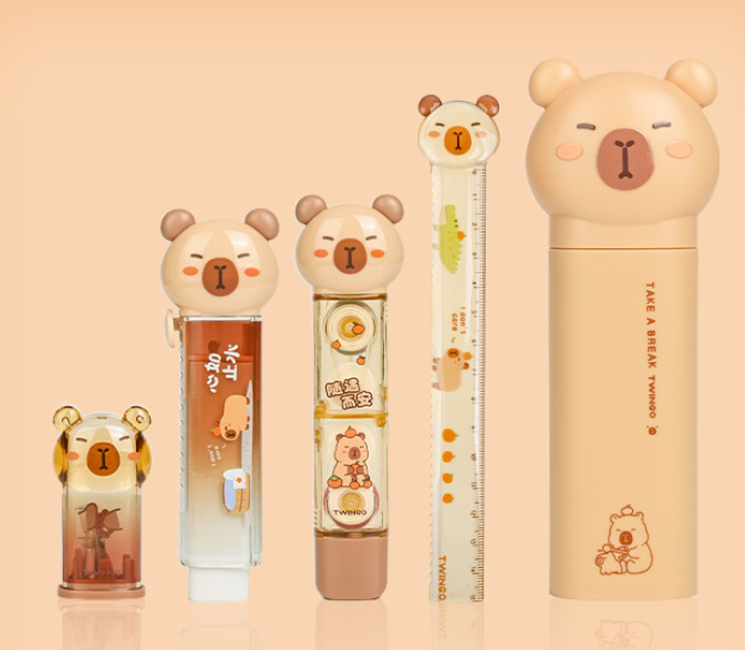 Main product image of Stationery Set with Pencil Sharpener, Ruler, Eraser, Pencil Case, Correction Tape