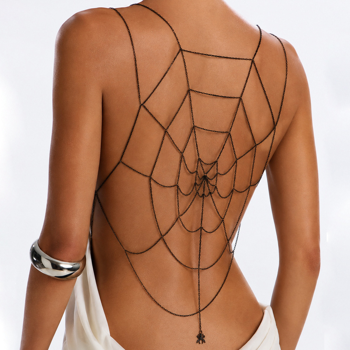 Main product image of Spider Web Body Chain Harness with Spider Pendant