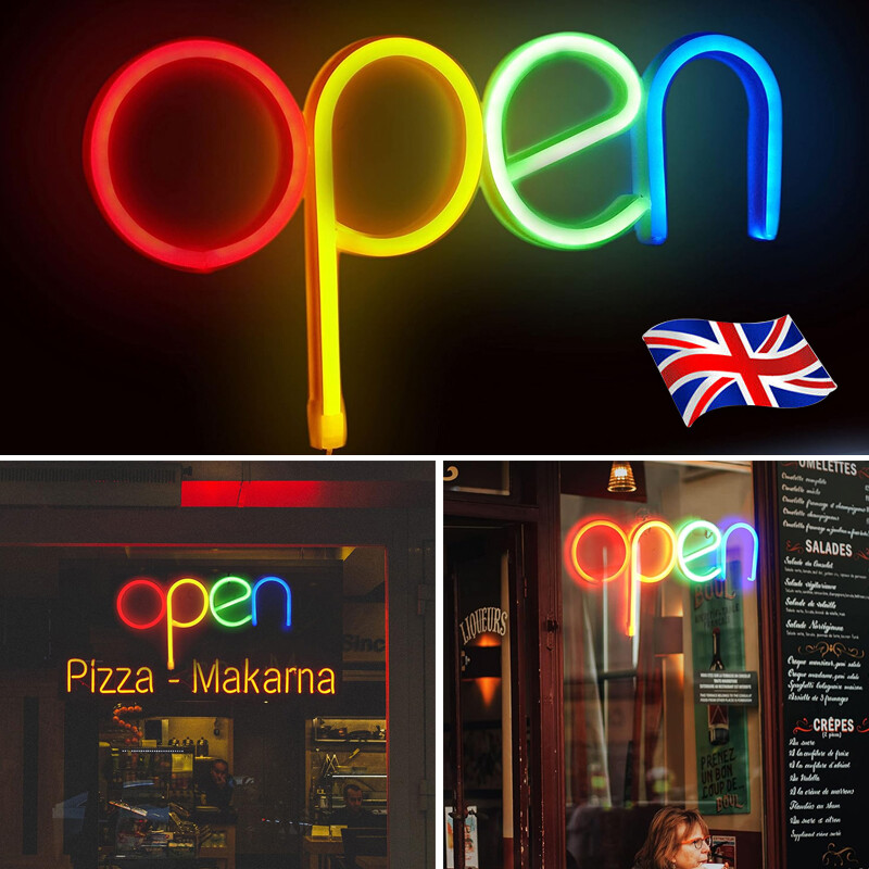Main product image of Large LED OPEN WELCOME Shop Window Sign