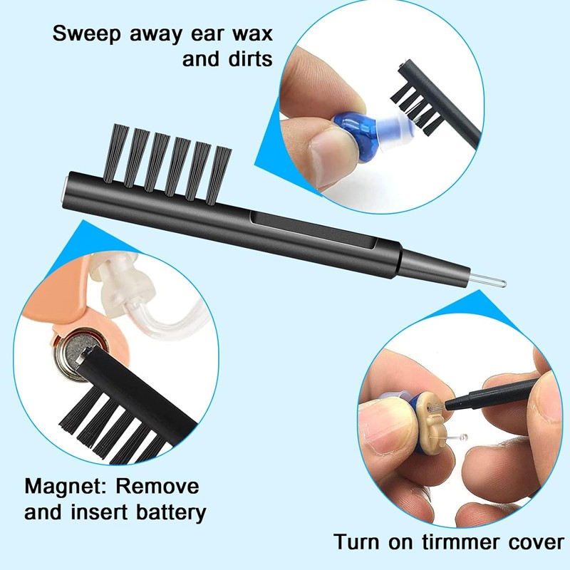 Main product image of Hearing Aid Cleaning Kit, 6-Piece Maintenance Set