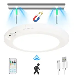 Product image of Rechargeable Motion Sensor Ceiling Light, Dimmable, Timer, Remote, GPCT5333