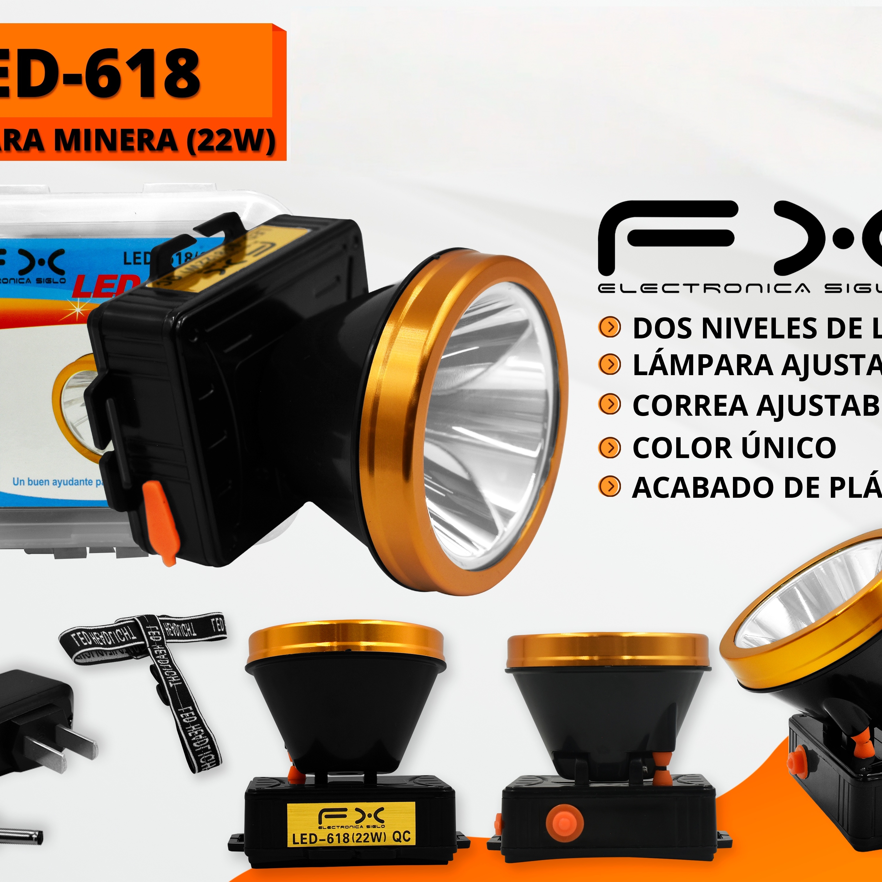 Main product image of LED High Bay Light, 22W, Two-Level Dimming, Adjustable Suspension, Outdoor