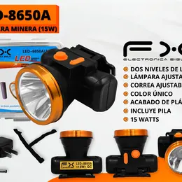 Product image of LED Mining Headlamp, 15W, Two-Level Adjustable Brightness, Suspension Strap