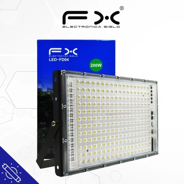 Main product image of LED Floodlight, 200W, 127V, 6500K, with Connecting Cable