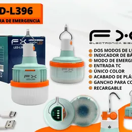 Product image of LED Rechargeable Bulb, Dual Mode, Battery Indicator, Portable Hook