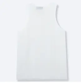 Product image of Men's Solid Color Loose Knit Tank Top, U-Neck