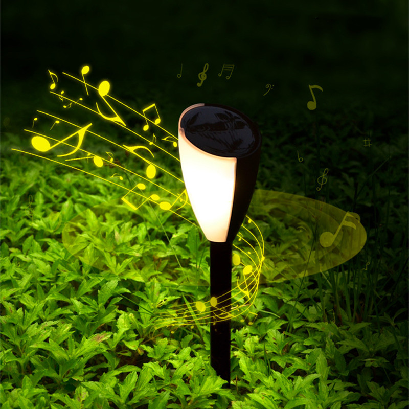 Main product image of Solar LED Garden Light, Warm White, Sound-Activated, Dual Color
