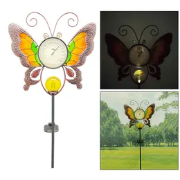 Product image of Solar Powered Garden Stake Thermometer, Glow-in-Dark Display