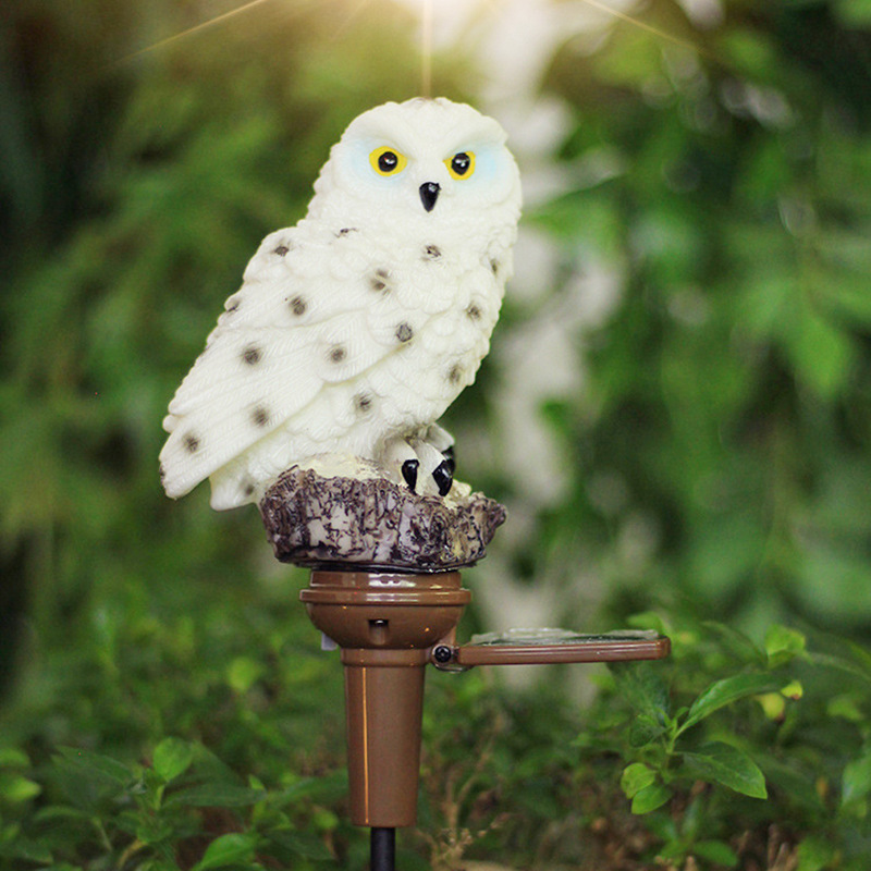 Main product image of Electrical Solar-Powered LED Owl Ground Plug Light