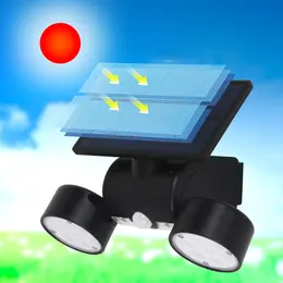 Product image of 30-LED Solar Garden Spotlight, Rotating Two-Head
