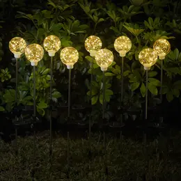 Product image of LED Solar Ball Landscape Light with Stainless Steel Pole