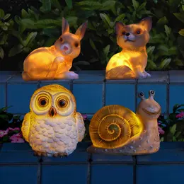 Product image of Solar-Powered Resin Animal Garden Lamp