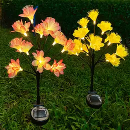 Product image of Outdoor Solar LED Camellia Flower Garden Stake Light