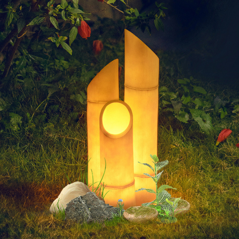 Main product image of Solar Outdoor Waterproof Bamboo Simulation Garden Lamp