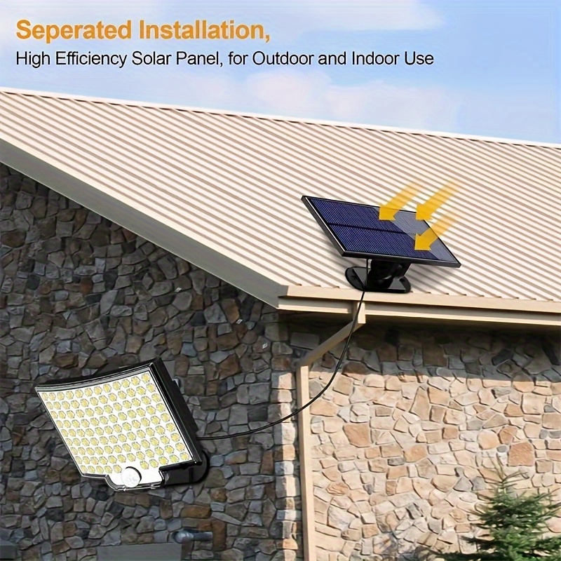 Main product image of 106 LED Split Solar Floodlight, Outdoor, Motion Sensor, Remote Control