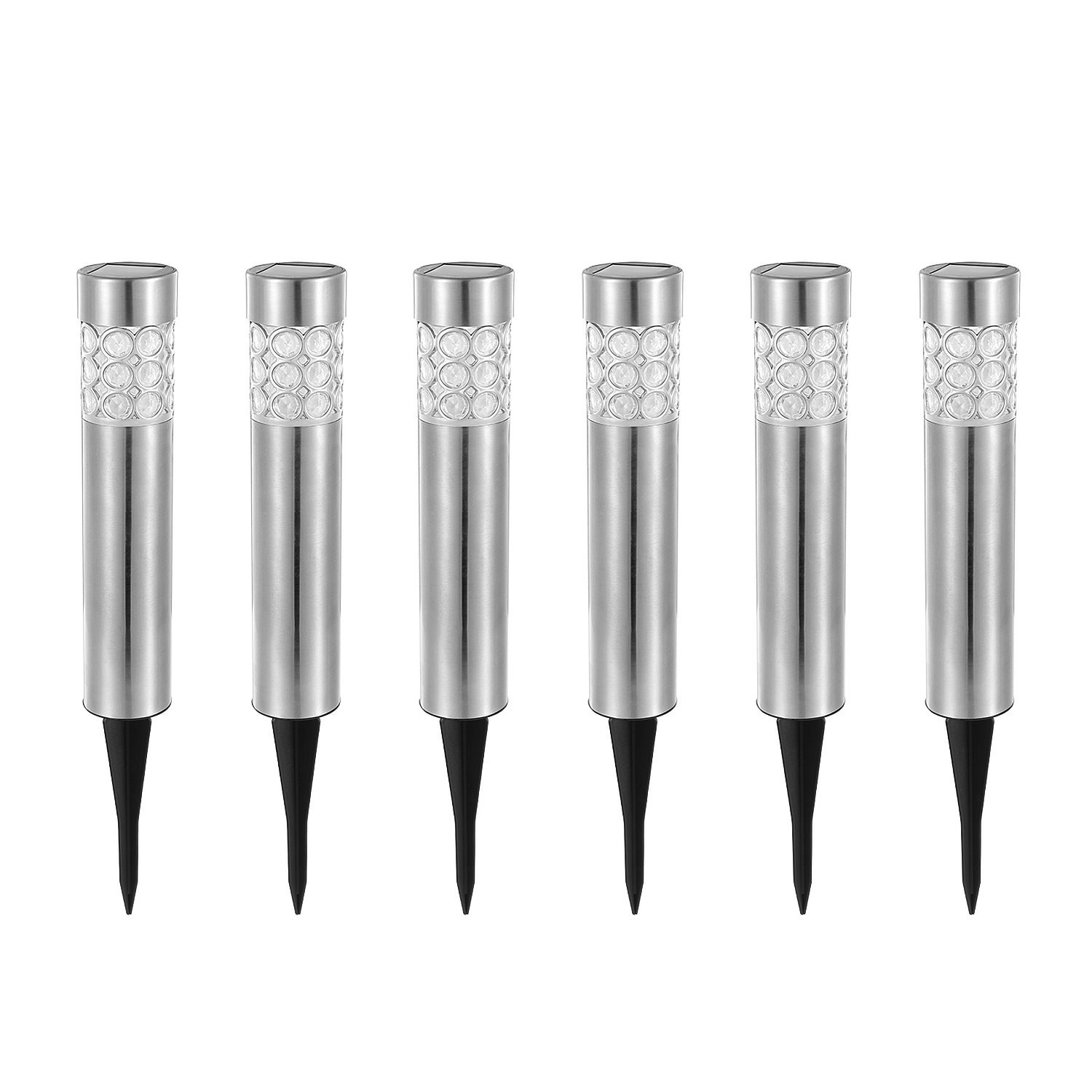 Main product image of 6-Piece Solar Pathway Light, IP44, 3 RGB Color Changing, Fiona GPCT1402