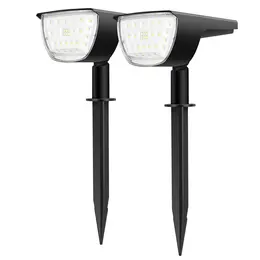 Product image of 2-Pack 32 LED Solar Landscape Spotlights, IP65, 3 Modes