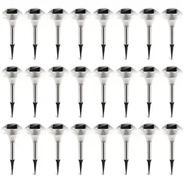 Product image of 24-Pack Solar Garden Pathway Lights, IP44, Color Changing