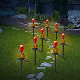 Product image of Solar Powered LED Parrot Garden Light, IP65 Waterproof