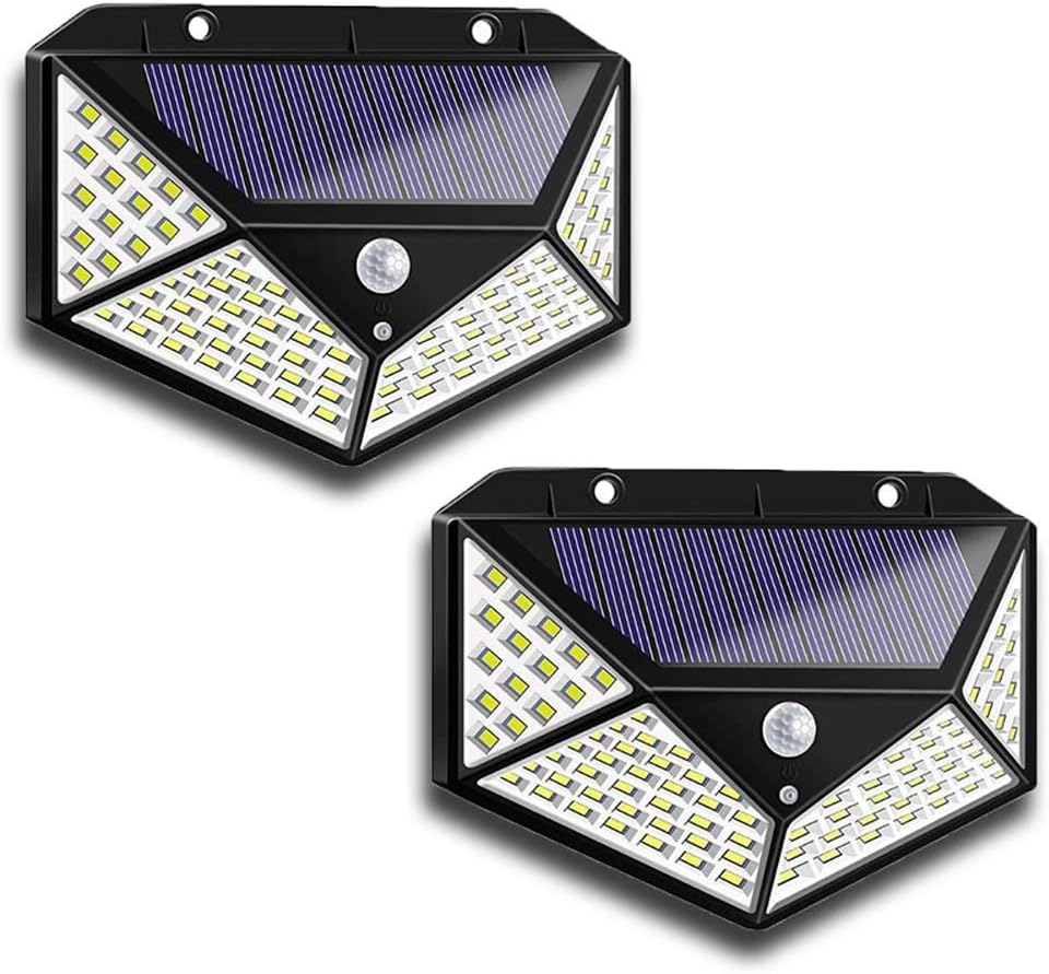 Main product image of Aolyty Solar LED Motion Sensor Wall Lights, IP65, 3 Modes, 2-Pack
