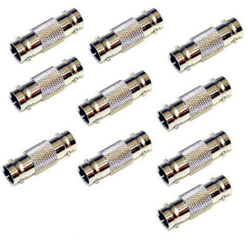Main product image of BNC Female Coaxial Cable Coupler, 10-Pack, for RG59 RG60