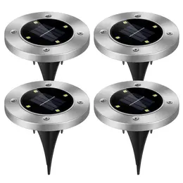 Product image of 4-Pack Solar 4LED Waterproof Ground Lights for Paths and Patios