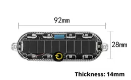 Product image of Vibrating Solar Flashlight with Mounting Screws and Patches