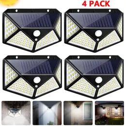Product image of 100 LED Solar PIR Motion Sensor Outdoor Wall Security Light